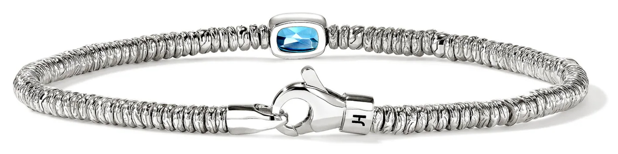 John Hardy Heishi Gem Blue Topaz Bracelet - BUS290151SBTXUM