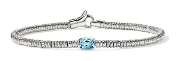 John Hardy Heishi Gem Blue Topaz Bracelet - BUS290151SBTXUM
