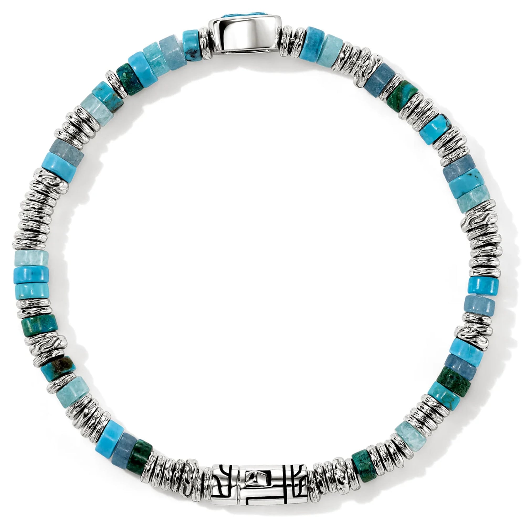 John Hardy Heishi Swiss Blue Topaz Bracelet - BUS290201SBTTQAMZXUM