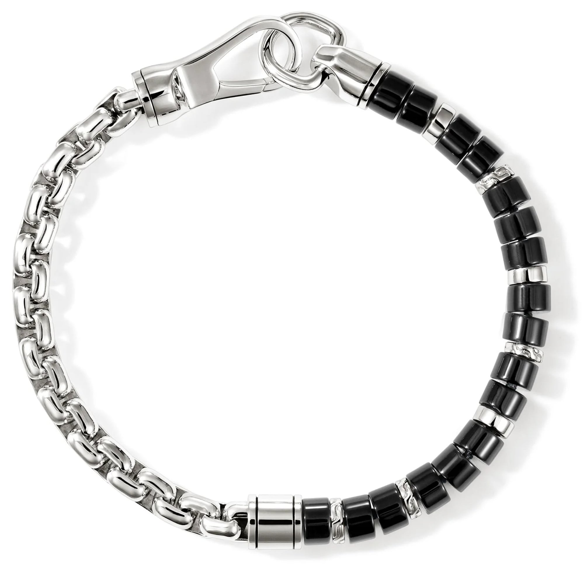John Hardy Heishi Chain Black Onyx Bracelet - BUS290271BONXUL