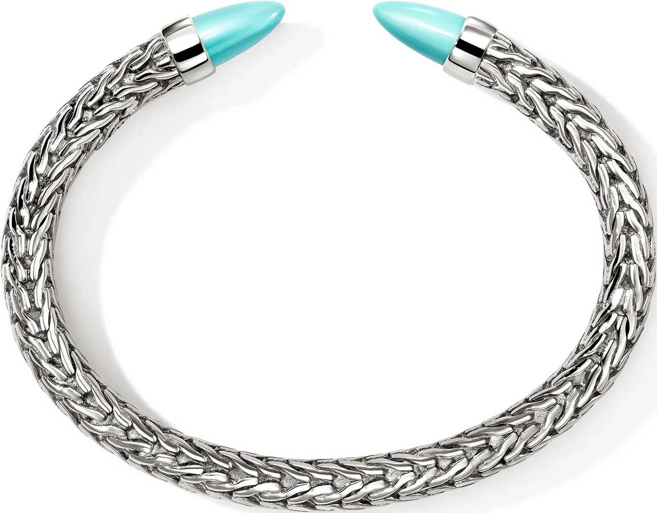 John Hardy Spear 50 Flex Cuff L in Turquoise - CBS987961TQUL