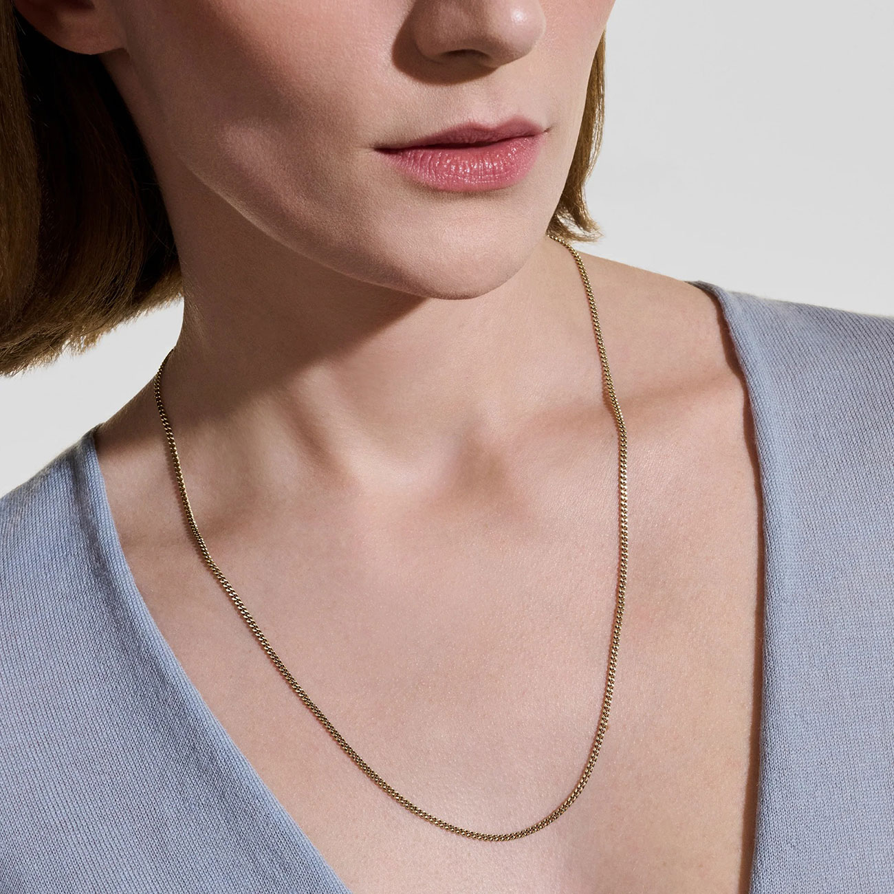 John Hardy Curb Chain Necklace, 2.1mm, 22-Inch in Gold