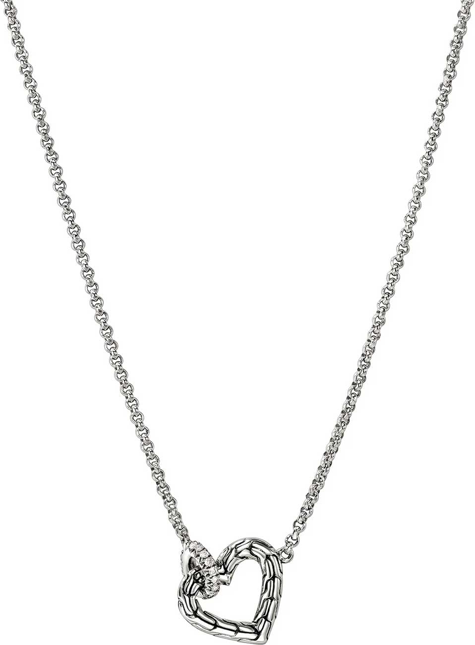 John Hardy JH Essential Heart Link Necklace - NZZP989722DIX16-18