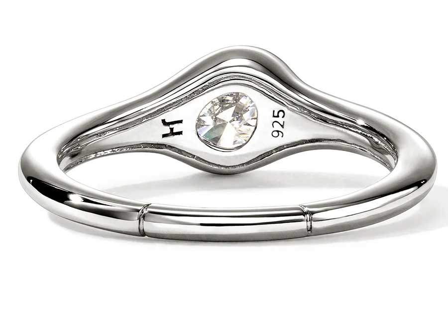 John Hardy JH Lovestruck Sterling Silver Diamond Ring, 7
