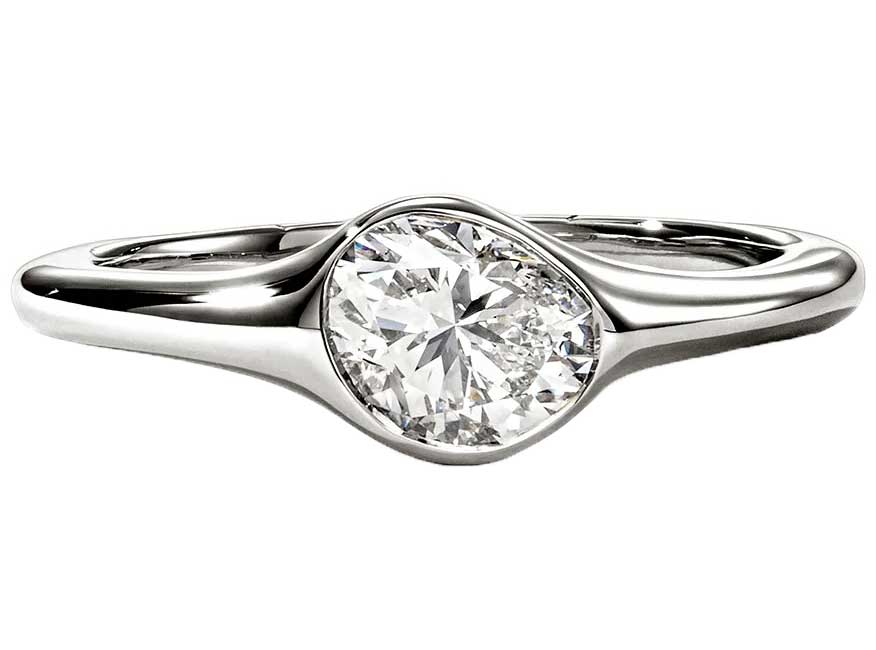 John Hardy JH Lovestruck Ring - Size 7 - with Diamond in Sterling Silver