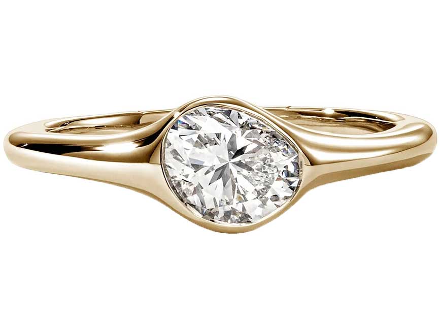 John Hardy JH Lovestruck Ring - Size 6 - with Diamond in 14K Yellow Gold