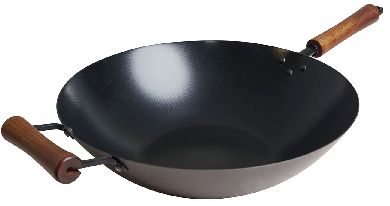 Joyce Chen Classic Series 14-Inch Carbon Steel Ceramic Nonstick Stir Fry Pan