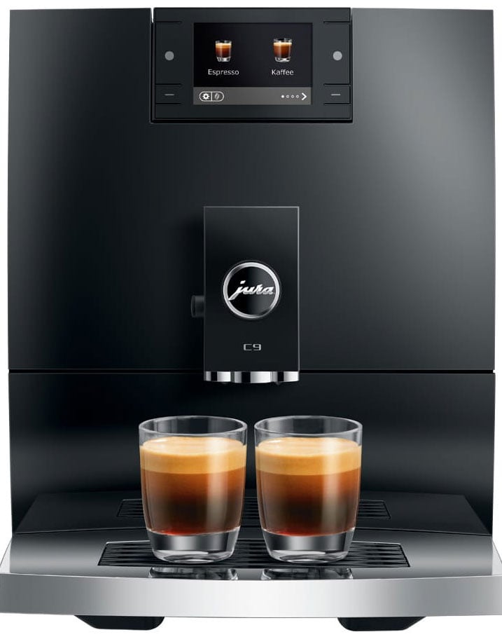 Jura C9 Espresso Machine with Built-In Milk Frother | Abt