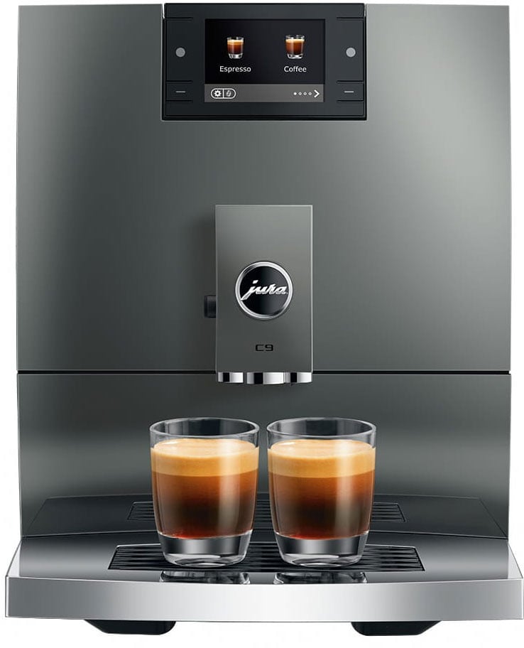 Jura C9 Automatic Coffee & Espresso Machine in Piano Inox
