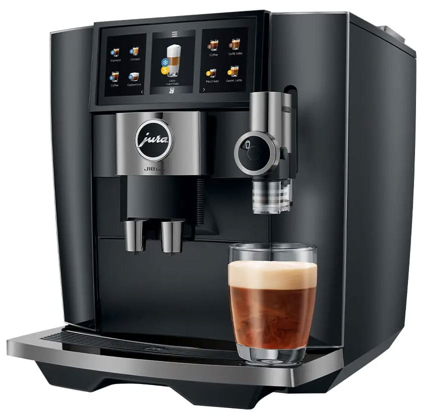 JURA J10 Twin Automatic Coffee Machine, 46 Specialties (Diamond Oynx)