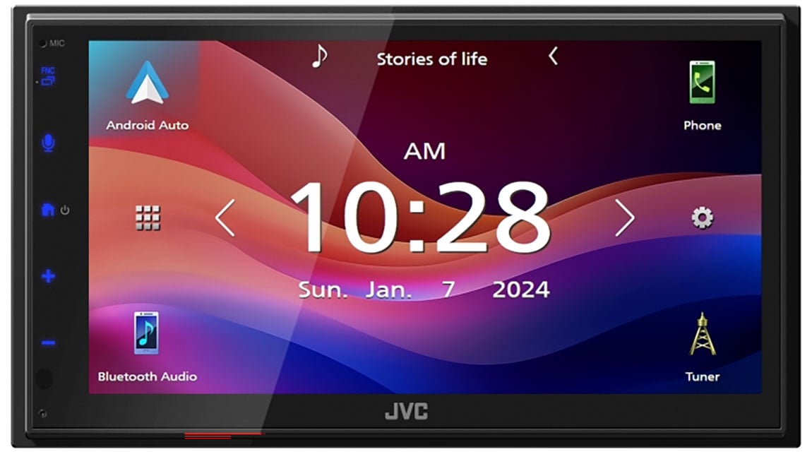 JVC 6.8-Inch Receiver with Monitor in Black
