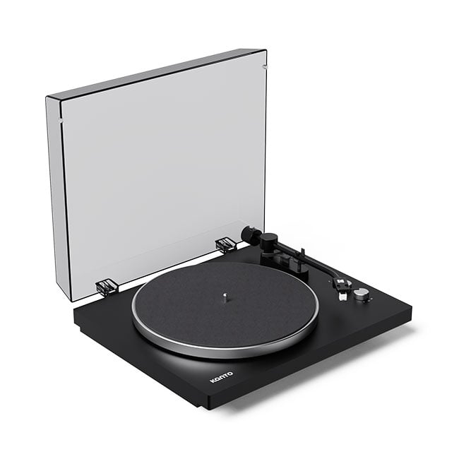 Kanto OBI3 Bluetooth 5.3 Turntable with Built-In Preamp - Matte black