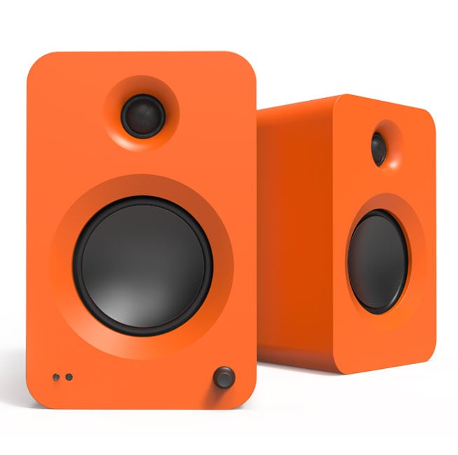 Kanto REN Bookshelf Speakers in Matte Orange (Pair)