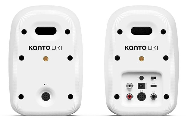 Kanto UKI Compact Desktop Speakers in Chalk (Pair) - UKIDMWC