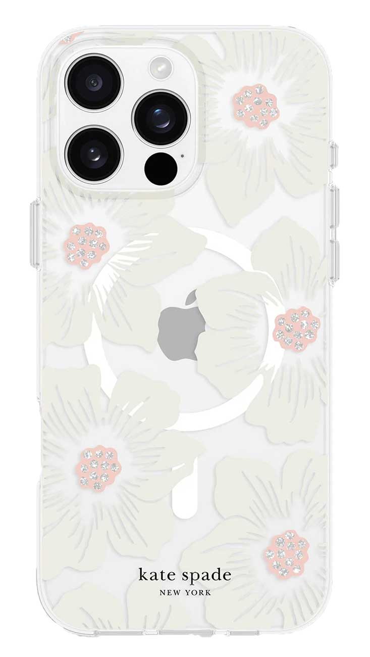Kate Spade New York Hollycock MagSafe Case for iPhone 16 Pro Max in Cream Floral