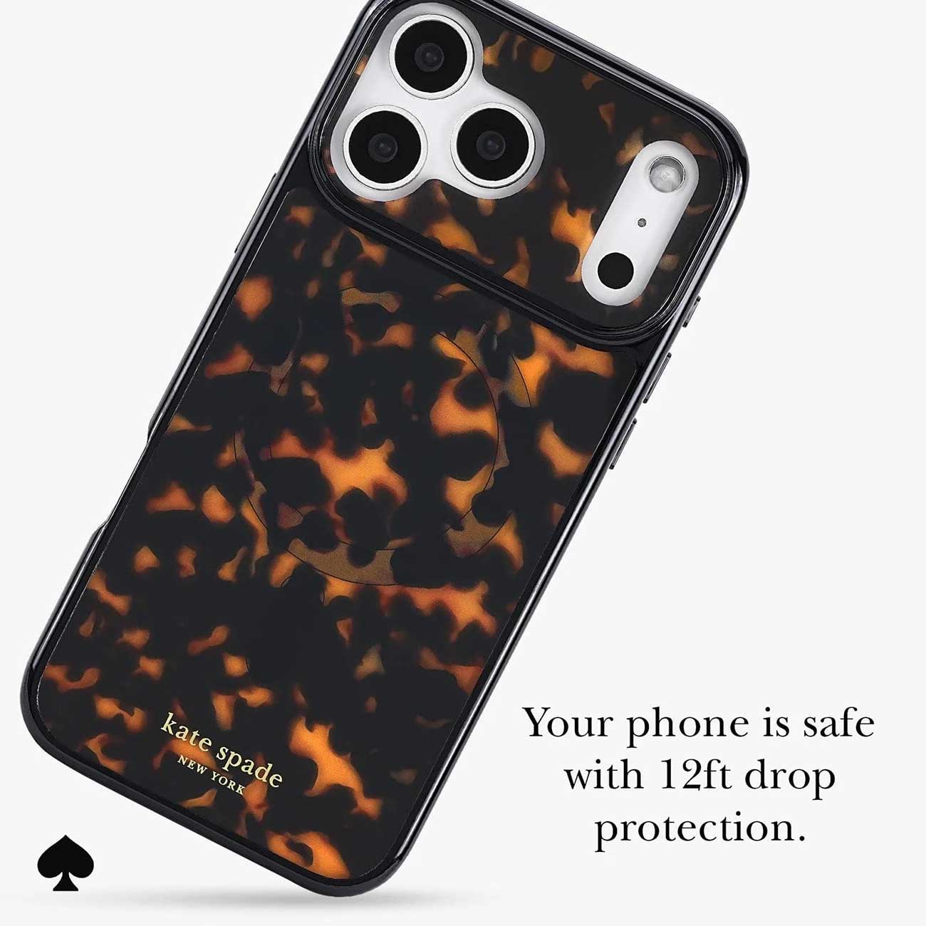 Kate Spade New York MagSafe Case for iPhone 17 Pro Max in Tortoise - KS057248 Kate Spade New York MagSafe Case for iPhone 17 Pro Max in Tortoise - KS057248