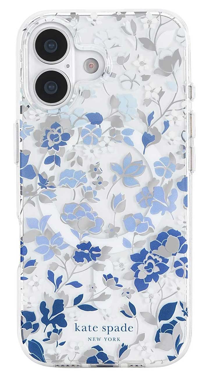 Kate Spade New York MagSafe Case for iPhone 17 in Flowerbed Blue