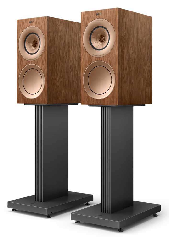 KEF R3 Meta 3-Way Bookshelf Speakers in Walnut | Abt