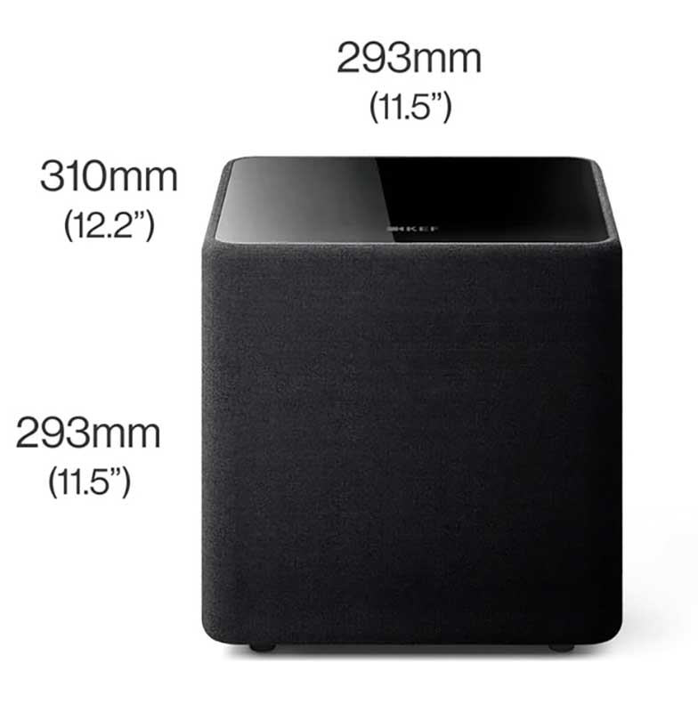 KEF Kube 8 MIE Subwoofer in Black - KUBE8MIE | Abt