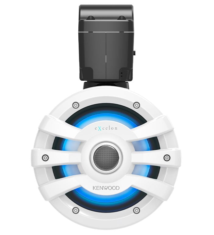 Kenwood eXcelon Motorsports 6.5-inch 2-Way Coaxial Tower Speakers with Illumination in White