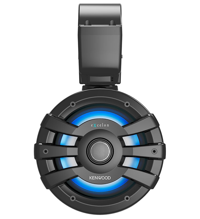 Kenwood eXcelon Motorsports 7.7-inch 2-Way Coaxial Tower Speakers with Illumination in Black