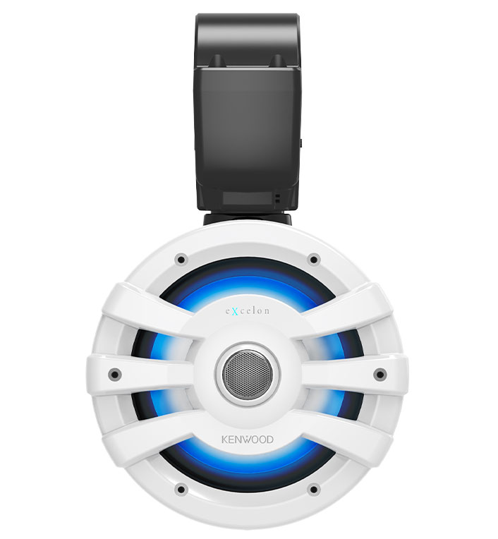 Kenwood eXcelon Motorsports 7.7-inch 2-Way Coaxial Tower Speakers with Illumination in White