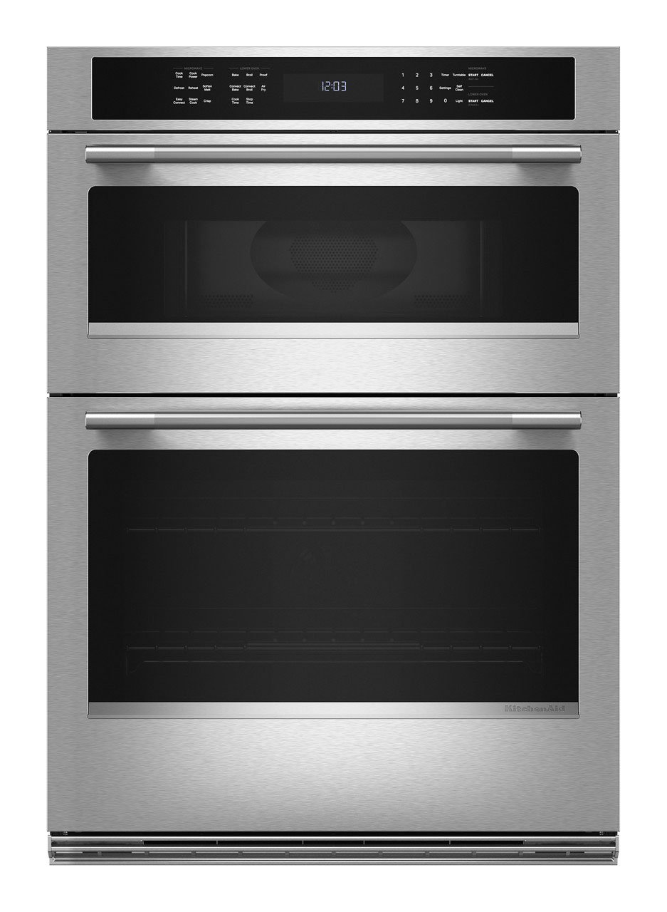 KitchenAid Microwave Wall Oven Combination 30-Inch in PrintShield Stainless Steel