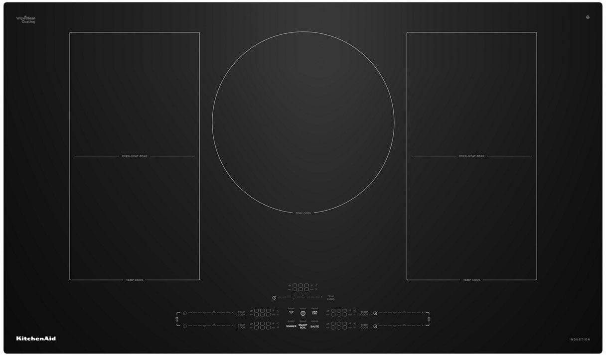 KitchenAid Temp Cook Induction Cooktop 36-Inch in Black - KCIT736SBL