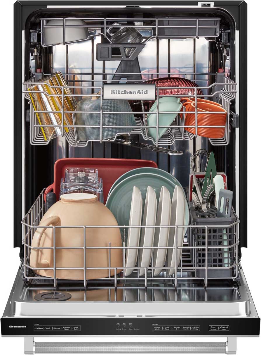 Kitchenaid Rack Dishwasher Lowes KitchenAid 24 PrintShield