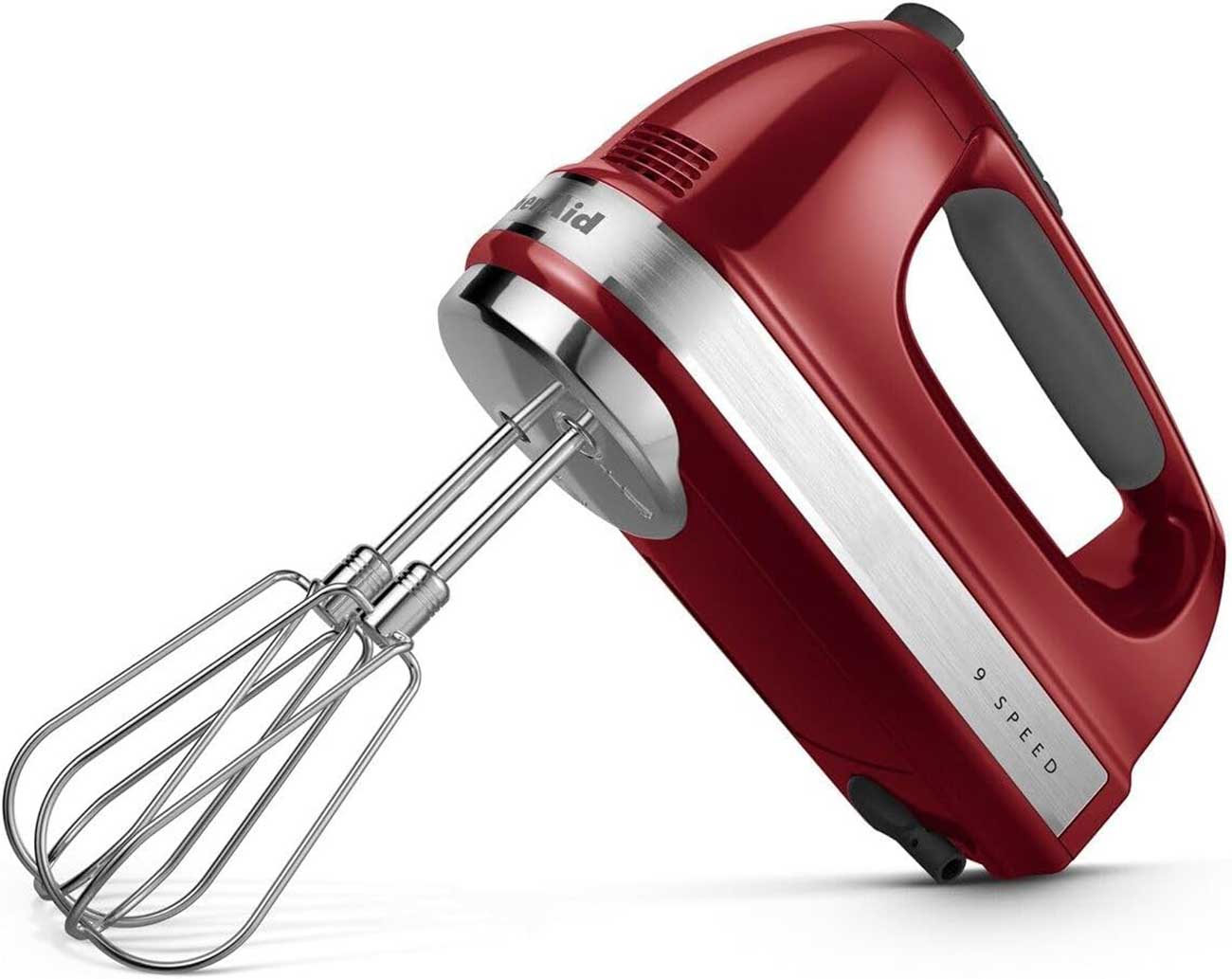 KitchenAid 9-Speed Hand Mixer in Empire Red - KHM926ER | Abt