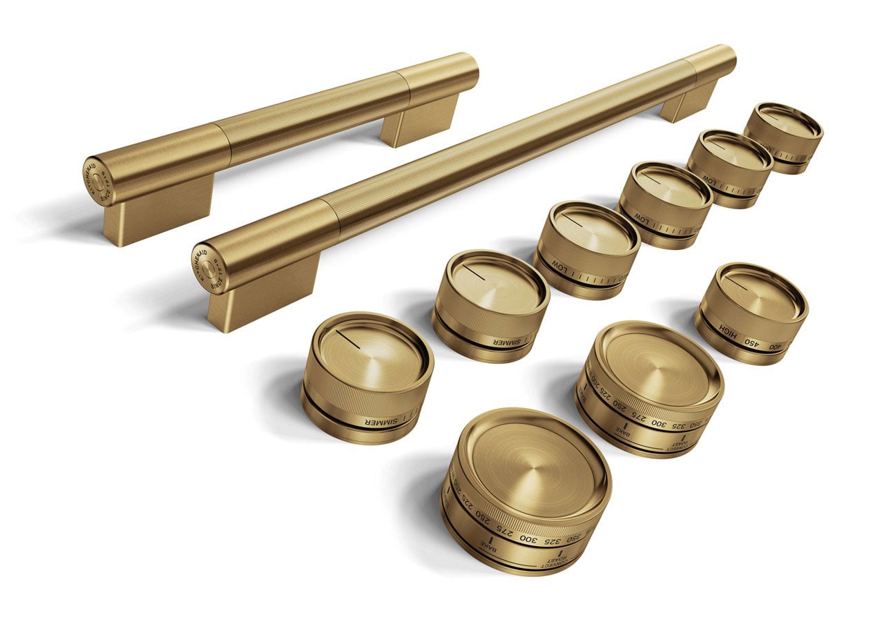 KitchenAid Handle and Knob Hardware Accessory Kit for 48-Inch Dual Fuel Range in Brass