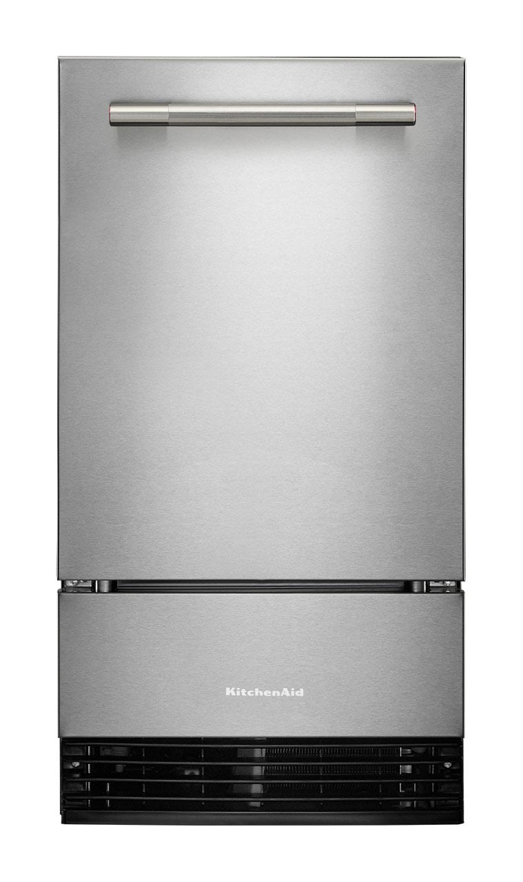 KitchenAid Automatic Ice Maker 18 Inch Wide in PrintShield Stainless Steel