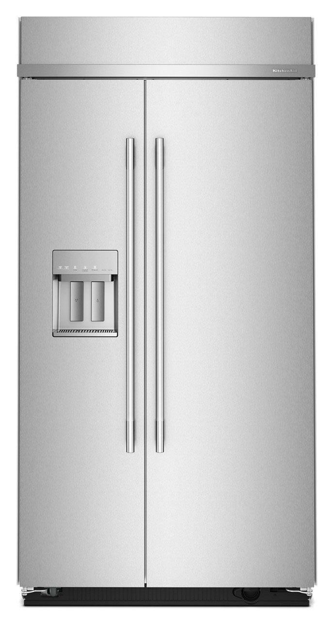 KitchenAid 25.1 Cu. Ft. 42 In Built-In SXS Refrigerator - KBSD742SPS
