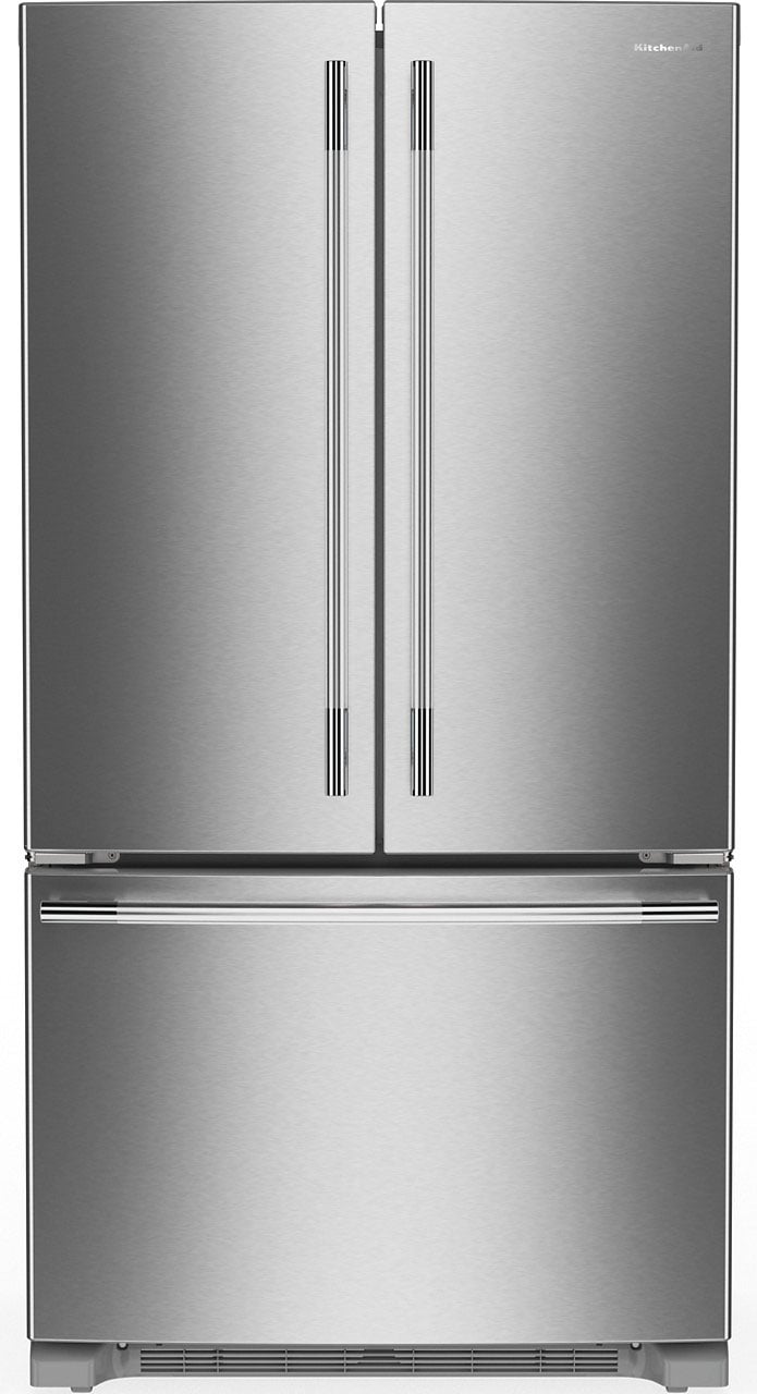 KitchenAid 20 Cu. Ft. Counter Depth French Door Refrigerator 36-Inch Wide in PrintShield Stainless Steel
