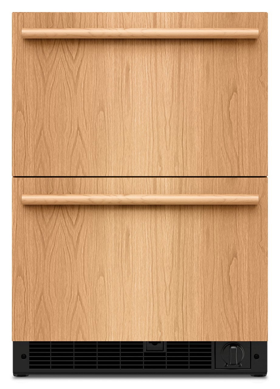 KitchenAid 4.3 Cu. Ft. Undercounter Double-Drawer Refrigerator Freezer 24-Inch Wide in Custom Panel