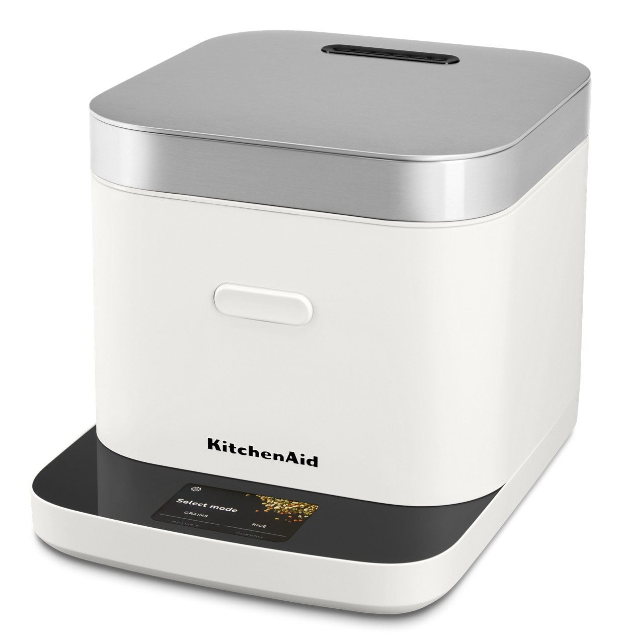 KitchenAid Compact Grain and Rice Cooker in Porcelain White