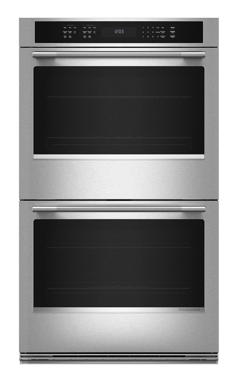KitchenAid Double Wall Oven with Air Fry Mode 30-Inch in PrintShield Stainless Steel