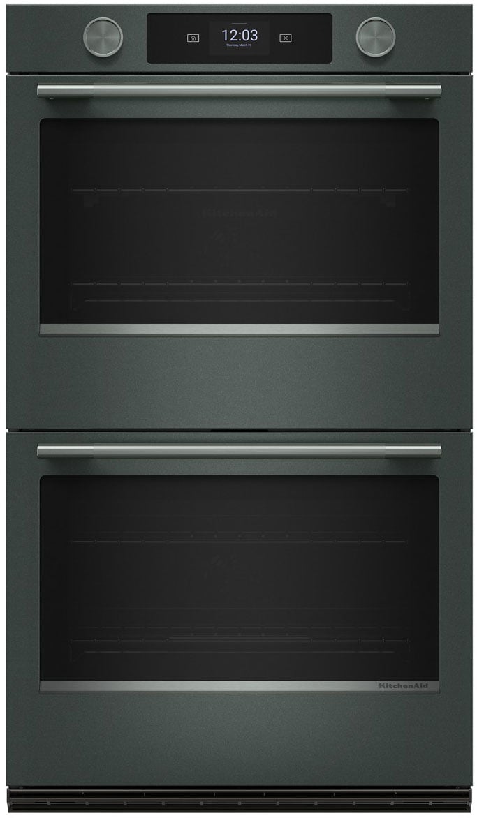 KitchenAid Smart Double Wall Oven with Assisted Cooking Modes 30-Inch Wide in Juniper