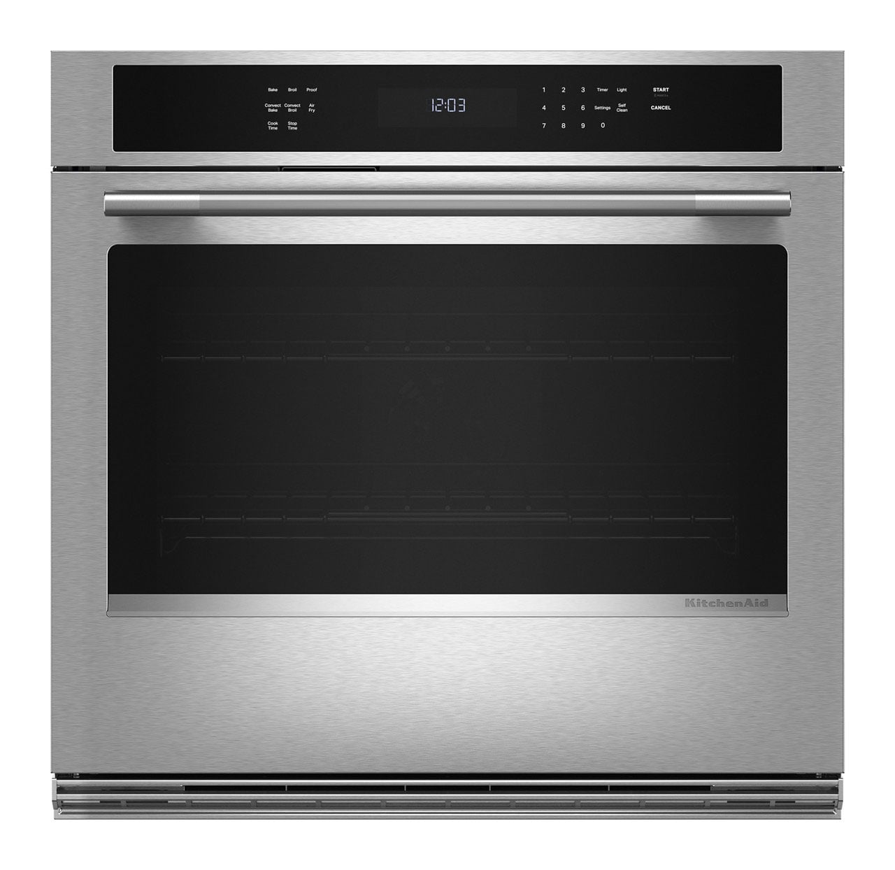 KitchenAid Single Wall Oven with Air Fry Mode 30-Inch in PrintShield Stainless Steel