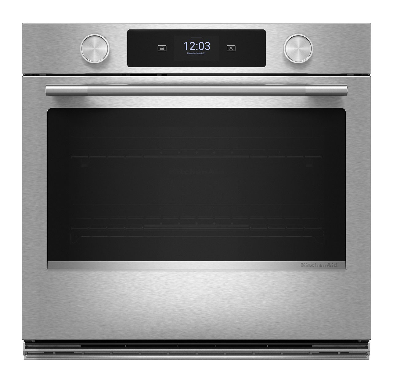 KitchenAid Smart Single Wall Oven with Assisted Cook Cycles 27-Inch in PrintShield Stainless Steel