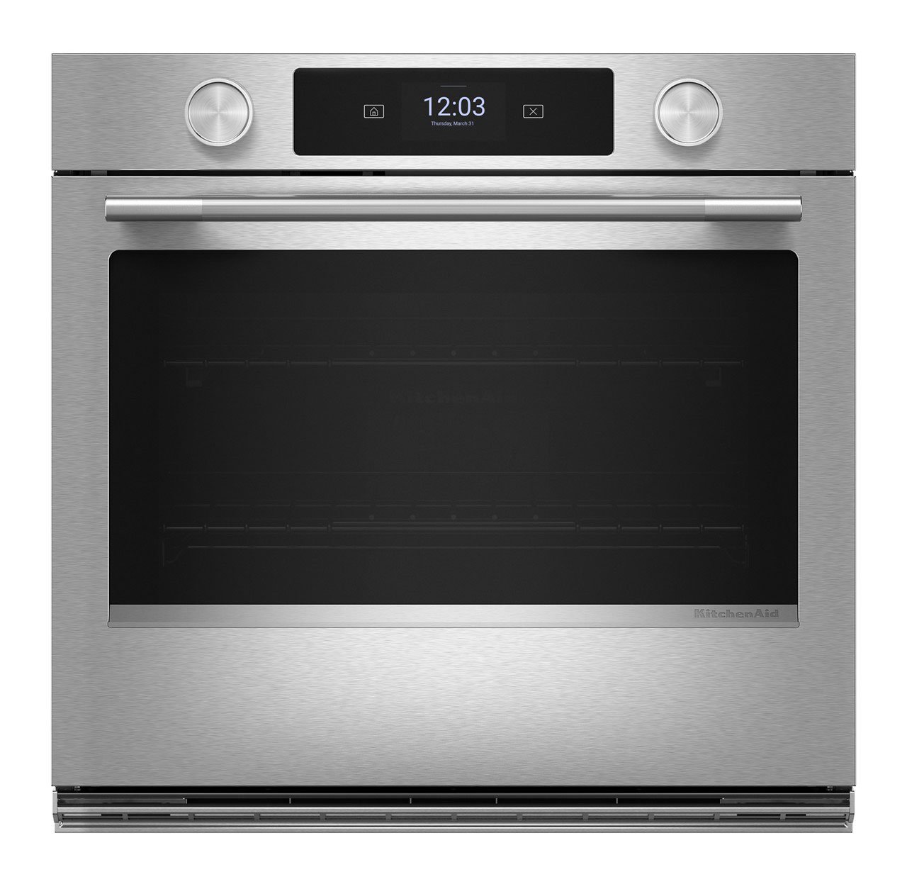 KitchenAid Smart Single Wall Oven with Assisted Cook Cycles 30-Inch Wide in PrintShield Stainless Steel