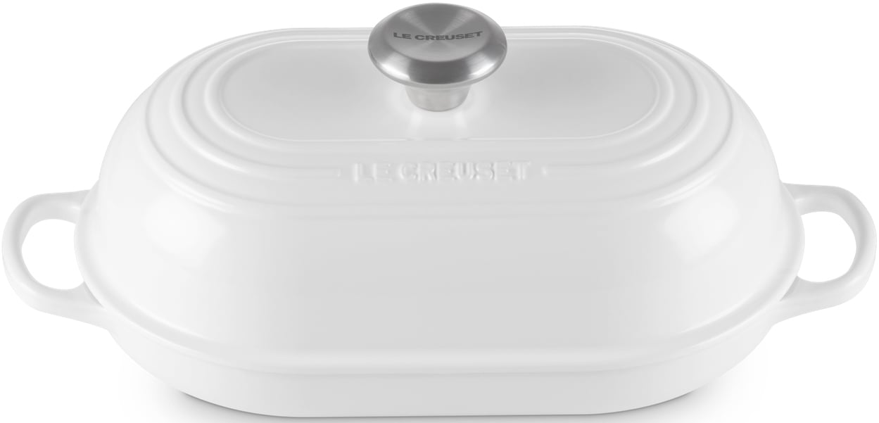 Le Creuset Signature 11.5-Inch Oval Bread Oven in White
