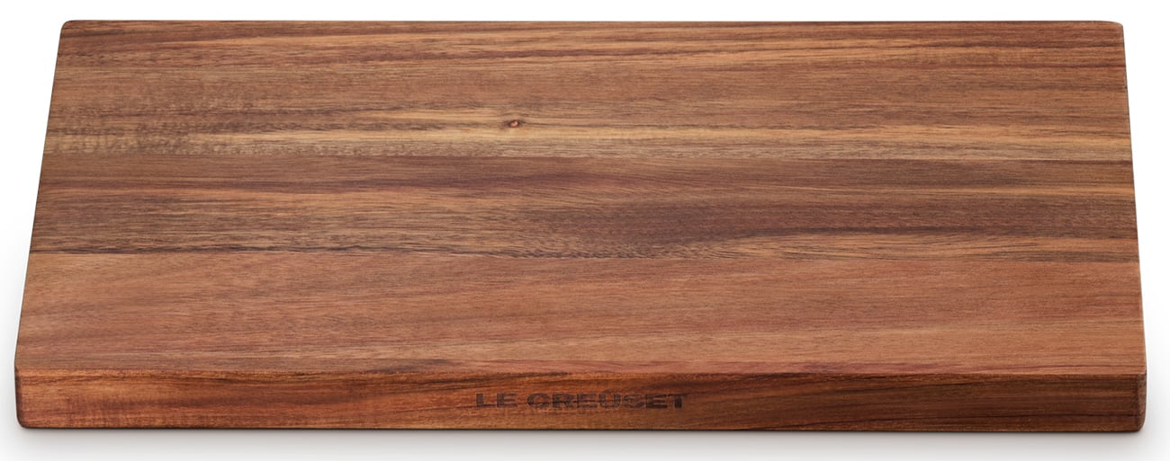 Le Creuset 16" Wood Butcher Block Cutting Board - Brown