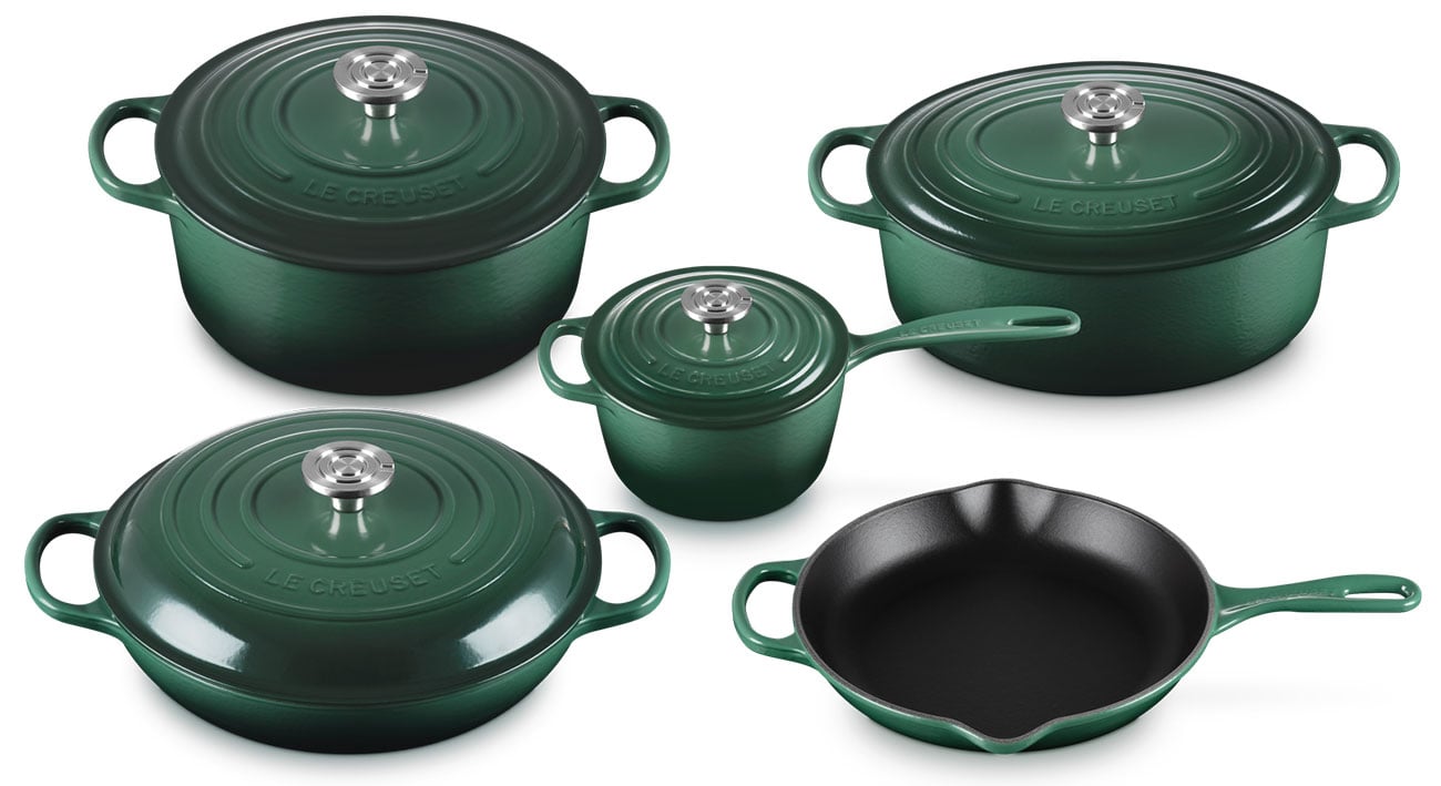 Le Creuset Signature Enameled Cast Iron 9-Piece Cookware Set - Artichaut