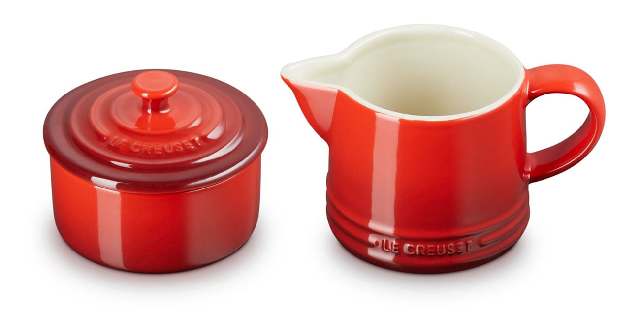 Le Creuset Signature Cerise Cream & Sugar Set