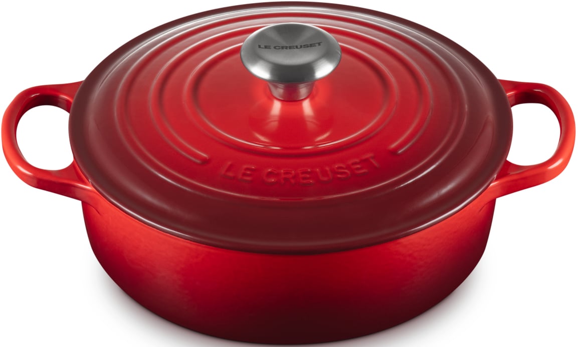Le Creuset Signature 3.5 Qt. Round Wide Oven in Cerise