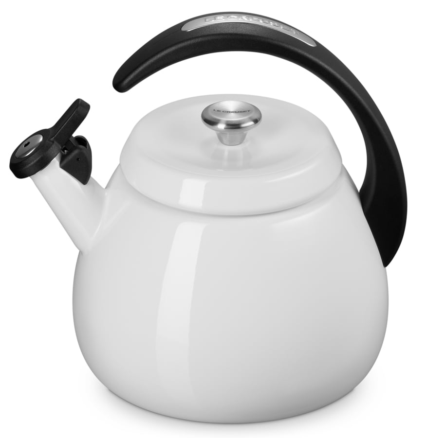Le Creuset 2.2 Qt. Cloche Kettle with Stainless Steel Knob in White