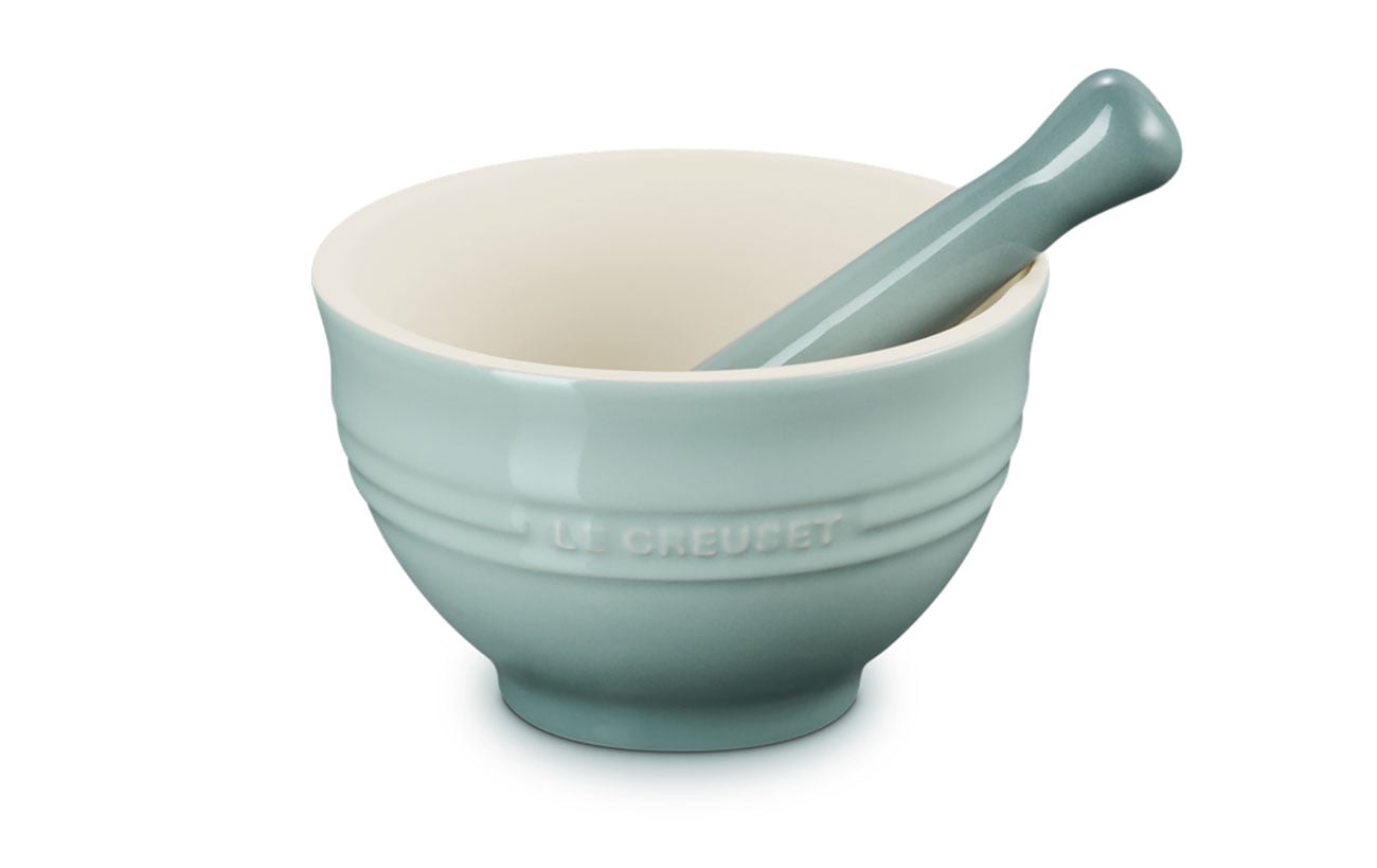 Le Creuset Mortar & Pestle in Sea Salt