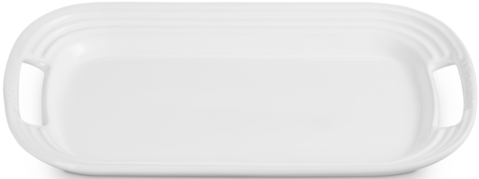 Le Creuset Stoneware 11.3" Serving Platter - White