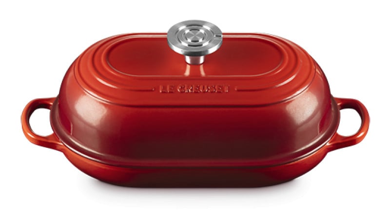 Le Creuset Enameled Cast Iron 1.5-Quart Signature Oval Bread Oven - Cerise